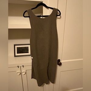 Cedar and Vine Apron Dress - olive green NWOT